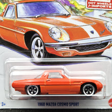 Load image into Gallery viewer, Hot Wheels 2024 1968 Mazda Cosmo Sport Orange HW J-Imports 1/5 New Long Card
