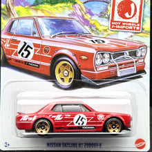Load image into Gallery viewer, Hot Wheels 2024 Nissan Skyline HT 2000GT-X Red HW J-Imports 2/5 New Long Card