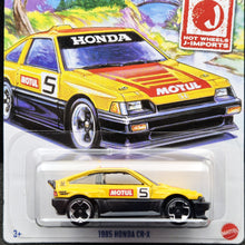 Load image into Gallery viewer, Hot Wheels 2024 1985 Honda CR-X Yellow HW J-Imports 4/5 New Long Card