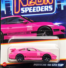 Load image into Gallery viewer, Hot Wheels 2024 Porsche 911 GT3 Cup Neon Pink Neon Speeders 1/8 New Long Card