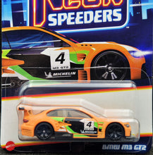Load image into Gallery viewer, Hot Wheels 2024 BMW M3 GT2 Neon Orange Neon Speeders 4/8 New Long Card