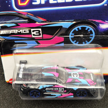 Load image into Gallery viewer, Hot Wheels 2024 '16 Mercedes-AMG GT3 Black Neon Speeders 5/8 New Long Card
