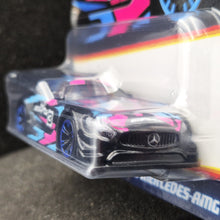 Load image into Gallery viewer, Hot Wheels 2024 '16 Mercedes-AMG GT3 Black Neon Speeders 5/8 New Long Card