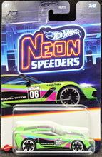 Load image into Gallery viewer, Hot Wheels 2024 Corvette C7 Z06 Matte Neon Green Neon Speeders 7/8 New Long Card
