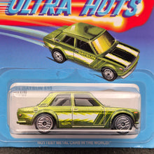 Load image into Gallery viewer, Hot Wheels 2024 '71 Datsun 510 Dark Green Ultra Hots 2/8 Mix 2 New Long Card