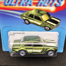 Load image into Gallery viewer, Hot Wheels 2024 '71 Datsun 510 Dark Green Ultra Hots 2/8 Mix 2 New Long Card