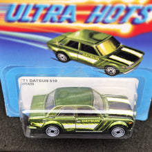Load image into Gallery viewer, Hot Wheels 2024 '71 Datsun 510 Dark Green Ultra Hots 2/8 Mix 2 New Long Card