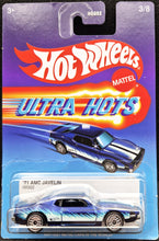 Load image into Gallery viewer, Hot Wheels 2024 '71 AMC Javelin Blue Ultra Hots 3/8 Mix 1 New Long Card