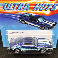 Load image into Gallery viewer, Hot Wheels 2024 '71 AMC Javelin Blue Ultra Hots 3/8 Mix 1 New Long Card