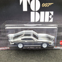 Load image into Gallery viewer, Hot Wheels 2024 Aston Martin V8 No Time To Die 007 Dark Grey Pop Culture Mix 4 New Long Card