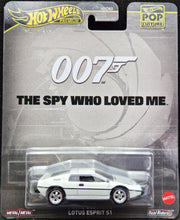 Load image into Gallery viewer, Hot Wheels 2024 Lotus Esprit S1 The Spy Who Loved Me 007 Dark Grey Pop Culture Mix 4 New Long Card