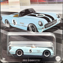 Load image into Gallery viewer, Hot Wheels 2024 1955 Corvette Baby Blue Vintage Racing Club Series 2/6 New Long Card
