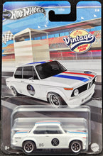 Load image into Gallery viewer, Hot Wheels 2024 BMW 2002 White Vintage Racing Club Series 3/6 New Long Card