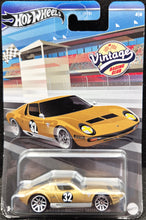 Load image into Gallery viewer, Hot Wheels 2024 1971 Lamborghini Miura SV Gold Vintage Racing Club Series 4/6 New