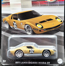 Load image into Gallery viewer, Hot Wheels 2024 1971 Lamborghini Miura SV Gold Vintage Racing Club Series 4/6 New