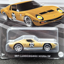 Load image into Gallery viewer, Hot Wheels 2024 1971 Lamborghini Miura SV Gold Vintage Racing Club Series 4/6 New