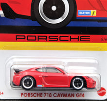 Load image into Gallery viewer, Hot Wheels 2024 Porsche 718 Cayman GT4 Red Porsche Series 5/6 New Long Card