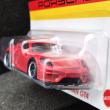 Load image into Gallery viewer, Hot Wheels 2024 Porsche 718 Cayman GT4 Red Porsche Series 5/6 New Long Card
