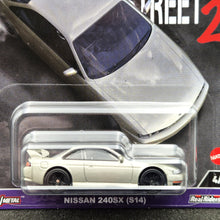 Load image into Gallery viewer, Hot Wheels 2024 Nissan 240SX (S14) Grey Slide Street 2 - Car Culture 4/5 New