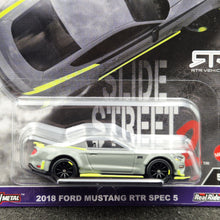 Load image into Gallery viewer, Hot Wheels 2024 2018 Ford Mustang RTR Spec 5 Grey Slide Street 2 - Car Culture 5/5 New