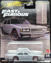 Load image into Gallery viewer, Hot Wheels 2024 1987 Chevy Caprice Grey Fast &amp; Furious Premium 3/5 New
