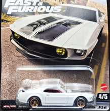 Load image into Gallery viewer, Hot Wheels 2024 1969 Ford Mustang Boss 302 White Fast &amp; Furious Premium 4/5 New
