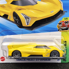 Load image into Gallery viewer, Hot Wheels 2025 Cadillac Project GTP Hypercar Yellow #99 HW Exotics 1/5 New Long Card