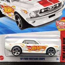 Load image into Gallery viewer, Hot Wheels 2025 '67 Ford Mustang Coupe White #121 Then and Now 1/10 New Long Card