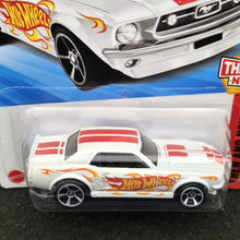 Load image into Gallery viewer, Hot Wheels 2025 '67 Ford Mustang Coupe White #121 Then and Now 1/10 New Long Card