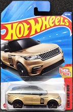 Load image into Gallery viewer, Hot Wheels 2025 Range Rover Velar Champagne #122 Then and Now 2/10 New Long Card