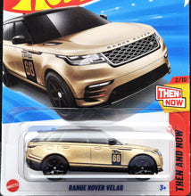 Load image into Gallery viewer, Hot Wheels 2025 Range Rover Velar Champagne #122 Then and Now 2/10 New Long Card