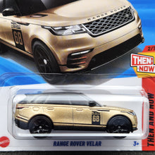Load image into Gallery viewer, Hot Wheels 2025 Range Rover Velar Champagne #122 Then and Now 2/10 New Long Card