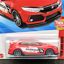 Load image into Gallery viewer, Hot Wheels 2025 2018 Honda Civic Type R Red #123 Then and Now 3/10 New Long Card