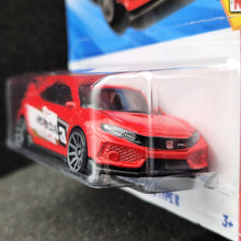 Load image into Gallery viewer, Hot Wheels 2025 2018 Honda Civic Type R Red #123 Then and Now 3/10 New Long Card