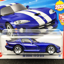 Load image into Gallery viewer, Hot Wheels 2025 '96 Dodge Viper GTS Blue #176 Then and Now 4/10 New