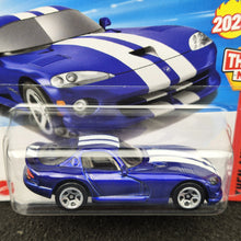 Load image into Gallery viewer, Hot Wheels 2025 '96 Dodge Viper GTS Blue #176 Then and Now 4/10 New