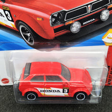 Load image into Gallery viewer, Hot Wheels 2025 '73 Honda Civic Custom Red #231 Then and Now 9/10 New Long Card