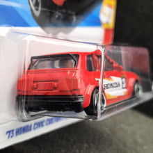 Load image into Gallery viewer, Hot Wheels 2025 '73 Honda Civic Custom Red #231 Then and Now 9/10 New Long Card