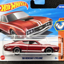 Load image into Gallery viewer, Hot Wheels 2025 '69 Mercury Cyclone Red #165 Muscle Mania 2/10 New