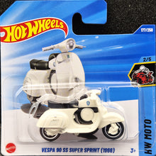 Load image into Gallery viewer, Hot Wheels 2025 Vespa 90 SS Super Sprint (1966) White #177 HW Moto 2/5 New