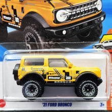 Load image into Gallery viewer, Hot Wheels 2025 '21 Ford Bronco Yellow #20 HW Hot Trucks 1/10 New Long Card