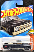 Load image into Gallery viewer, Hot Wheels 2025 '67 Chevy C10 Black #21 HW Hot Trucks 2/10 New Long Card