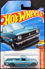 Load image into Gallery viewer, Hot Wheels 2025 1975 Datsun Sunny Truck (B120) #93 Teal HW Hot Trucks 6/10 New Long Card