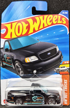 Load image into Gallery viewer, Hot Wheels 2025 '99 Ford F-150 SVT Lightning Black #94 HW Hot Trucks 7/10 New Long Card