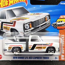 Load image into Gallery viewer, Hot Wheels 2025 1978 Dodge Li'L Red Express Truck White #173 HW Hot Trucks 10/10 New