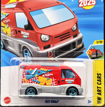 Load image into Gallery viewer, Hot Wheels 2025 Kei Swap Red #11 HW Art Cars 1/10 New Long Card