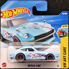 Load image into Gallery viewer, Hot Wheels 2025 Datsun 240Z Light Blue #62 HW Art Cars 4/10 New