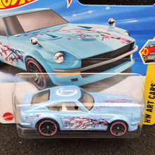 Load image into Gallery viewer, Hot Wheels 2025 Datsun 240Z Light Blue #62 HW Art Cars 4/10 New
