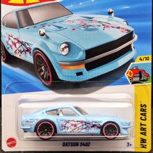 Load image into Gallery viewer, Hot Wheels 2025 Datsun 240Z Light Blue #62 HW Art Cars 4/10 New Long Card