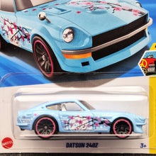 Load image into Gallery viewer, Hot Wheels 2025 Datsun 240Z Light Blue #62 HW Art Cars 4/10 New Long Card